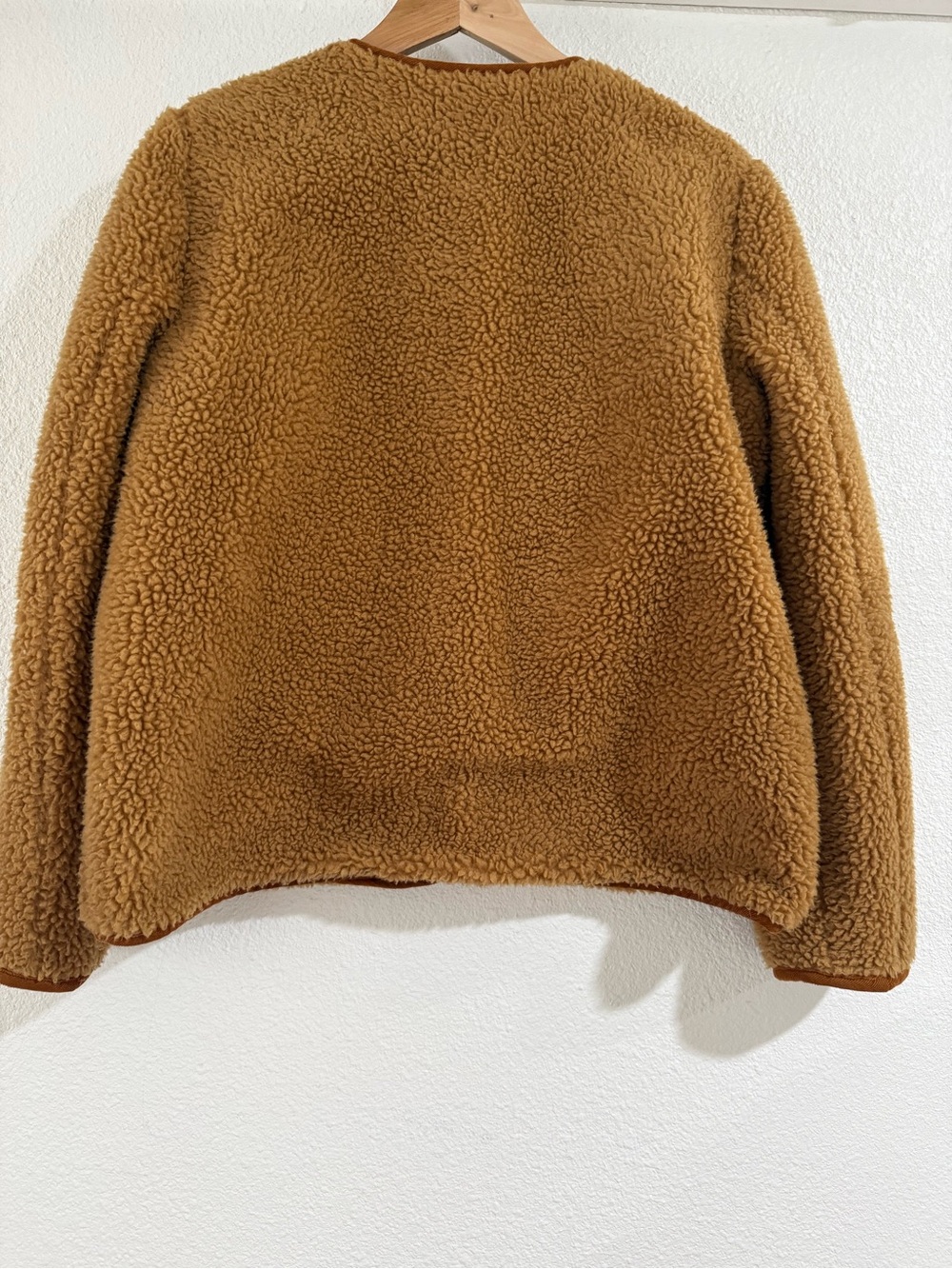 Madewell Tan Teddy Sherpa Button-Front Jacket - Picture 2 of 4